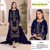 Velvet with Heavy Embroidery Sequence work Suit